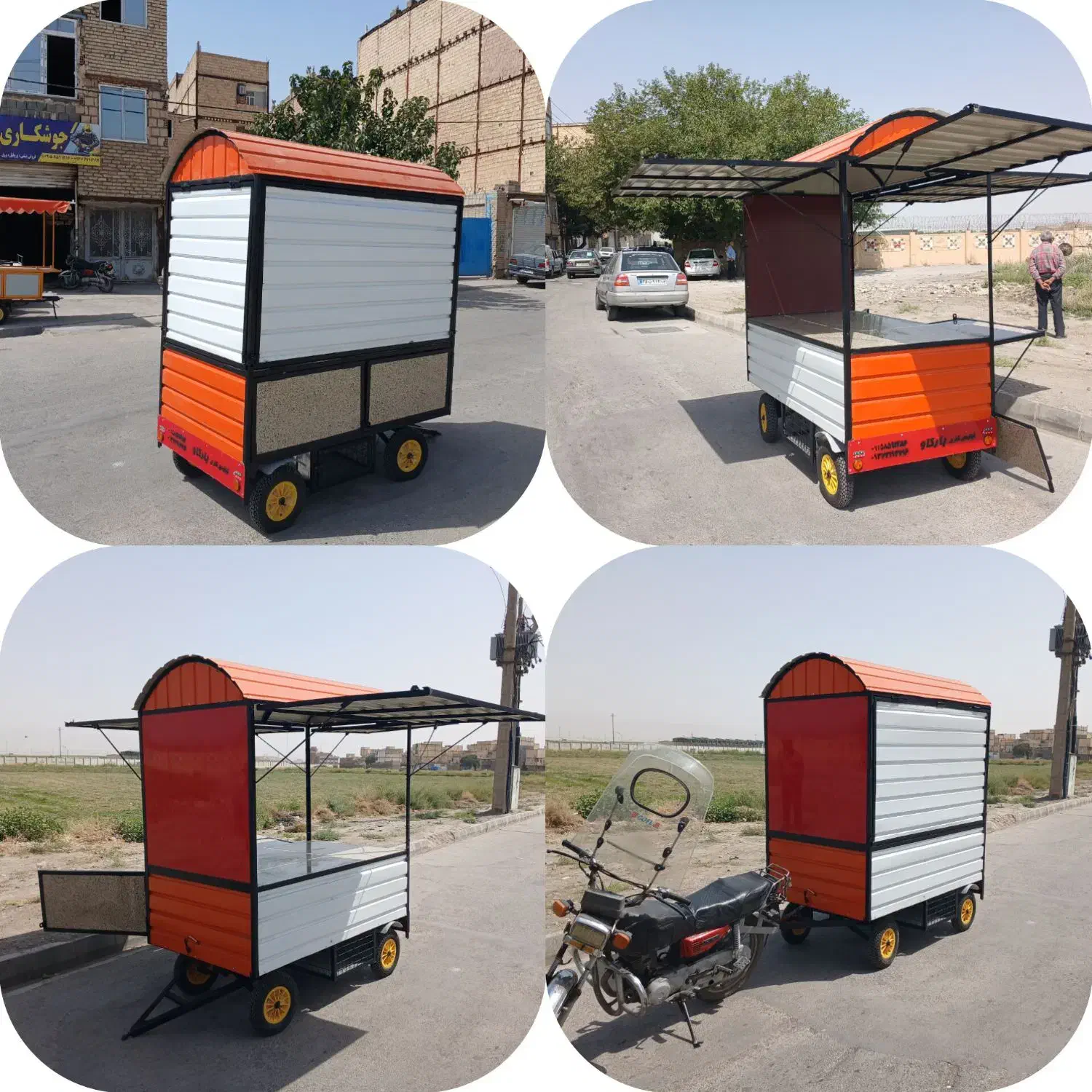 گاری وانت موتوری غرفه فلافلی سیار هندا سه چرخ بودی|ماشینآلات صنعتی|لار, |دیوار