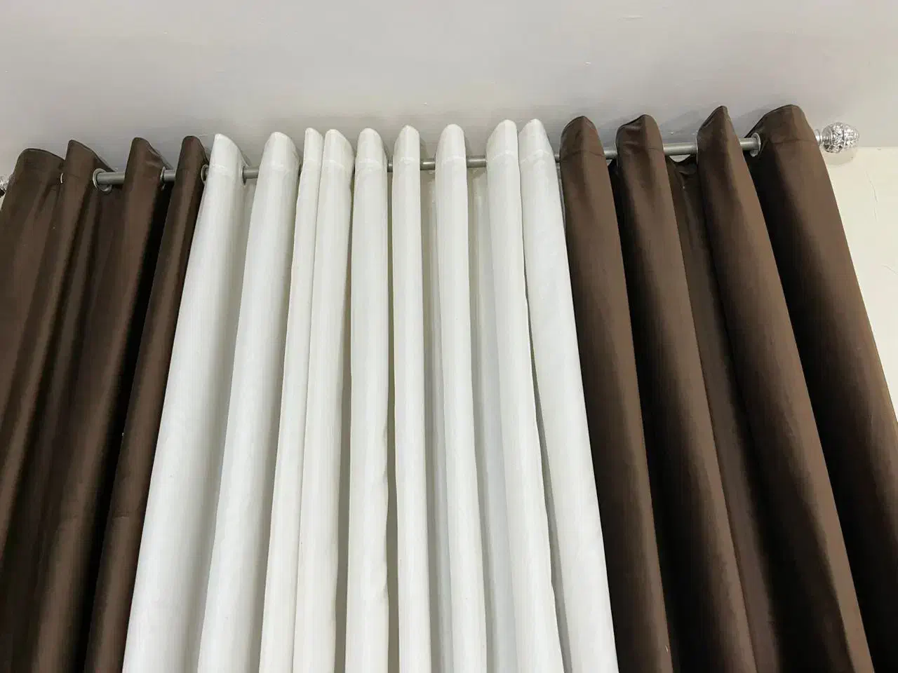 فروش دوعدد پرده پانچی|پرده، رانر، رومیزی|خورموج, |دیوار