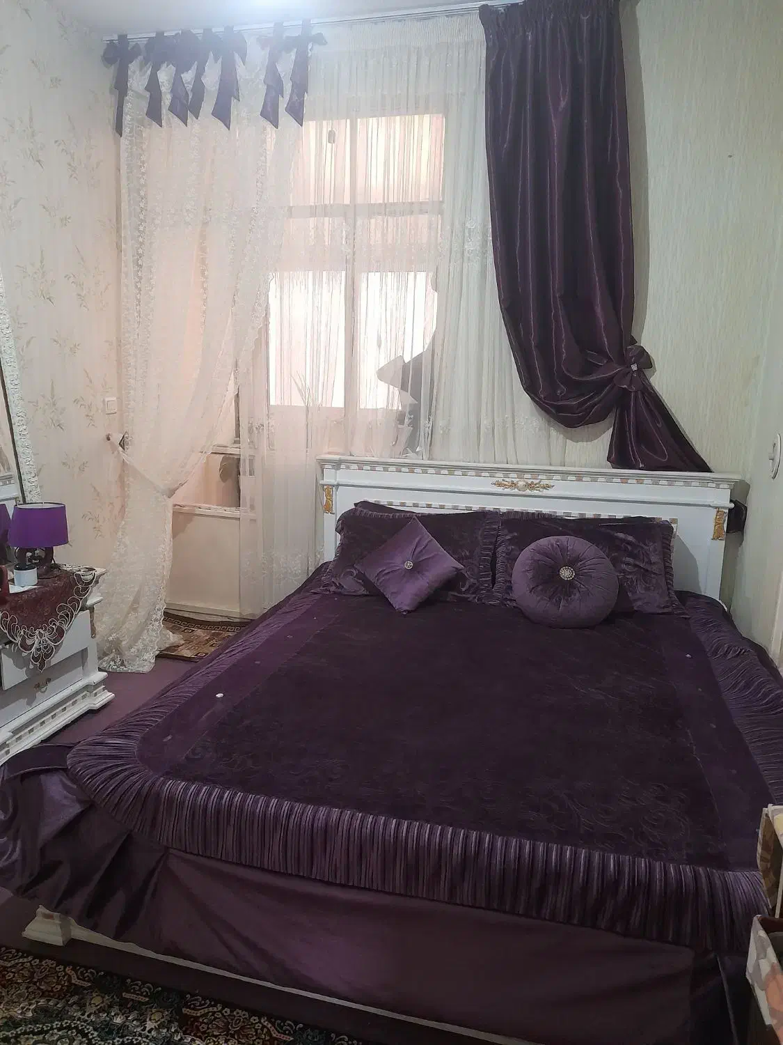 تخت خواب ۲نفره تمام چوب همش باهم|تخت و سرویس خواب|مشهد, هفت تیر (نه دره)|دیوار