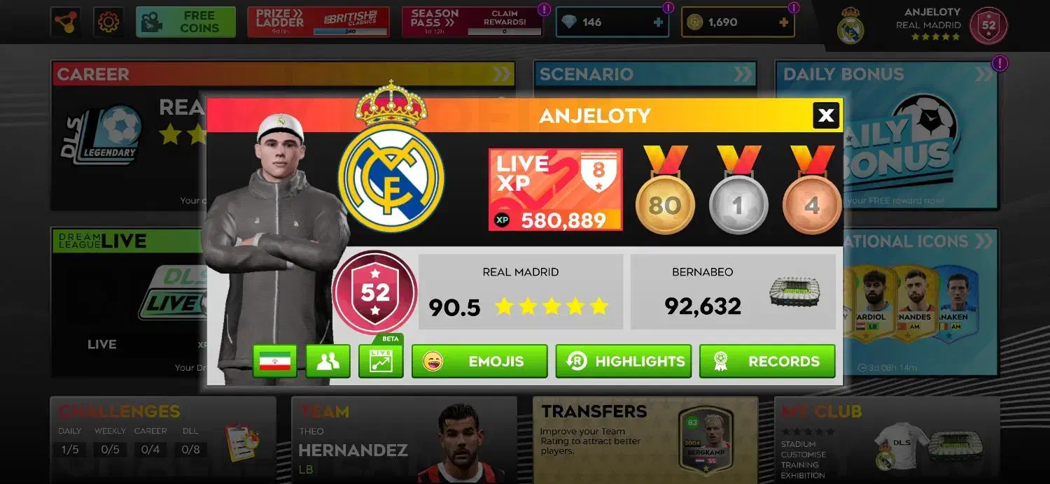 اکانت دریم لیگ 25|کنسول، بازی ویدئویی و آنلاین|هرند, |دیوار