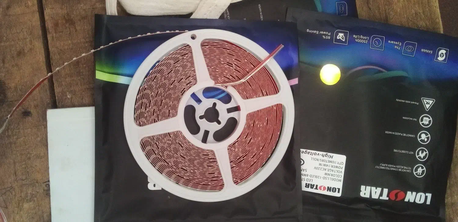 ریسه نواری LED لان استار ۱۰ متری|ریسه و چراغ تزئینی|رشت, گلسار|دیوار