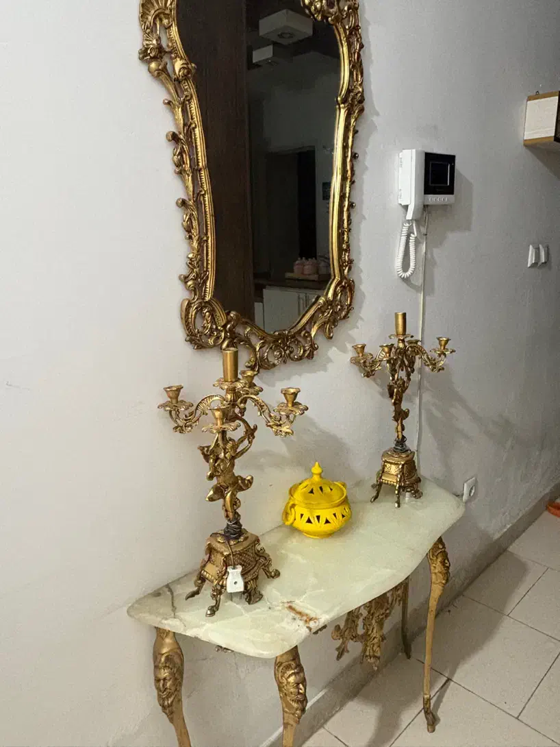 کنسول، آینه و شمعدان لامپی|بوفه، ویترین، کنسول|پاکدشت, شهرک امام رضا|دیوار