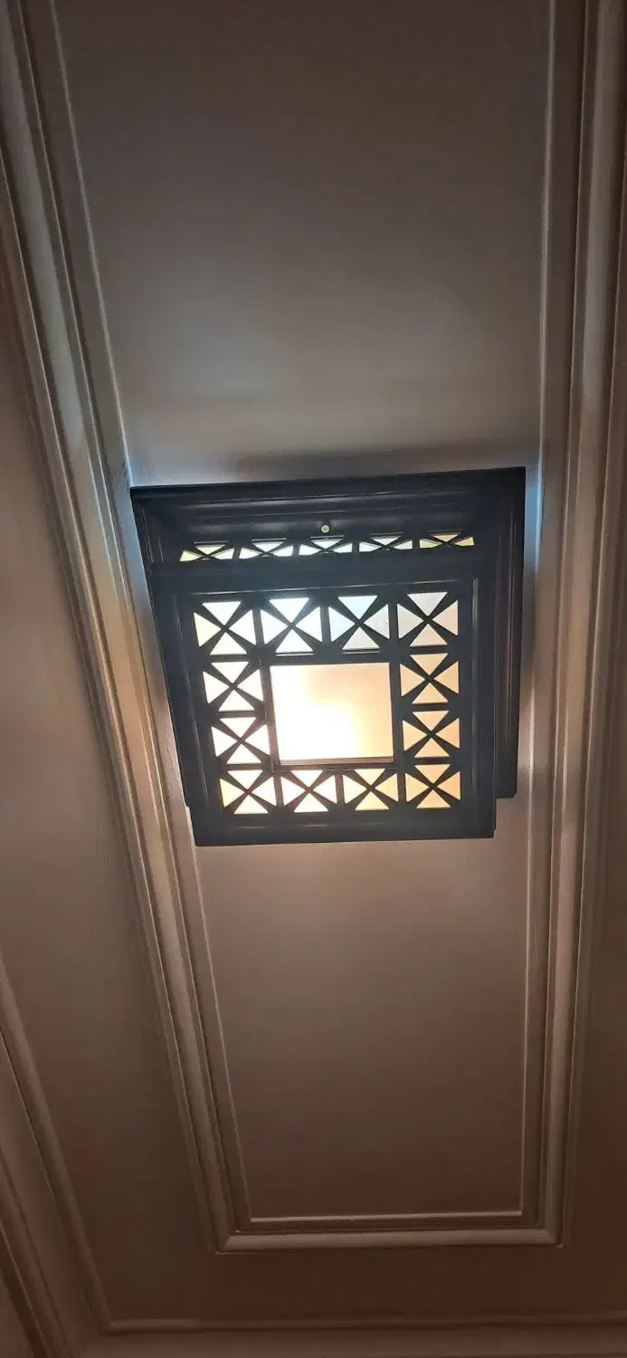 لوستر چوبی سقفی نونو|لوستر و چراغ آویز|همدان, |دیوار