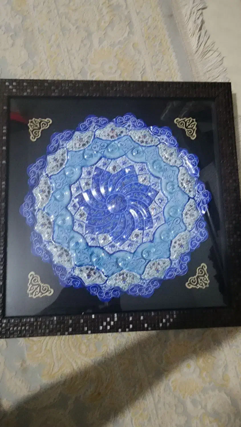 قاب بشقاب میناکاری|صنایع دستی و سایر لوازم تزئینی|شاهینشهر, پاسداران|دیوار