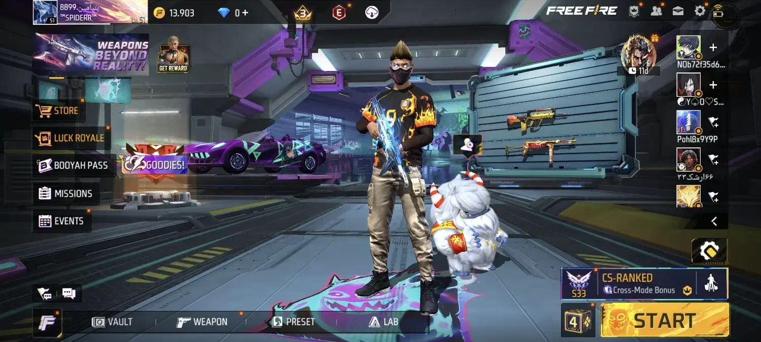 اکانت فیری فایر|کنسول، بازی ویدئویی و آنلاین|برازجان, |دیوار