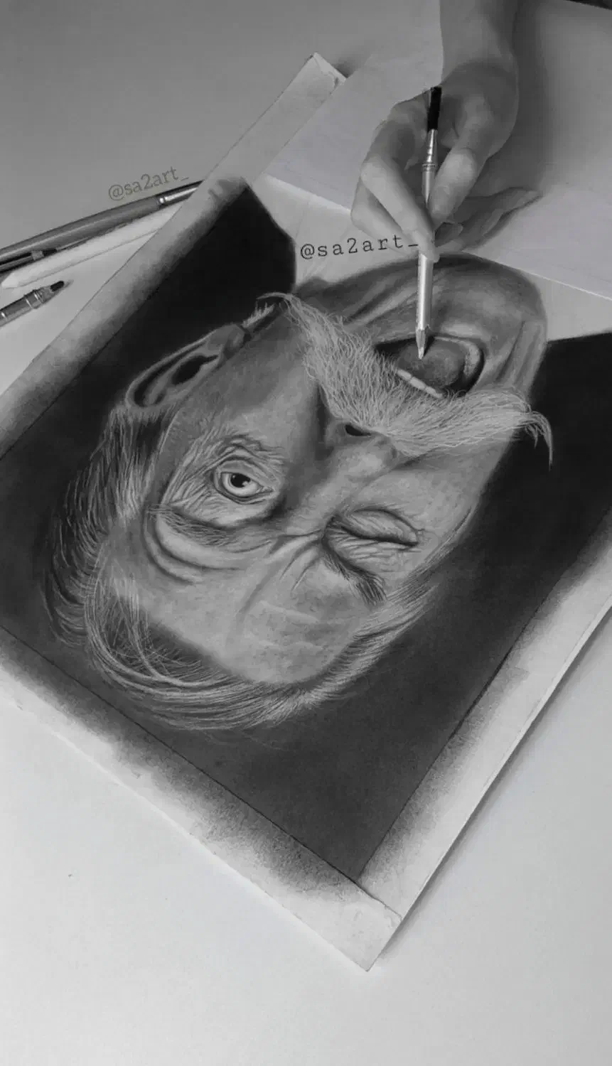 آموزش حرفه ای سیاه قلم و‌ سفارش طراحی چهره|خدمات آموزشی|زنجان, |دیوار