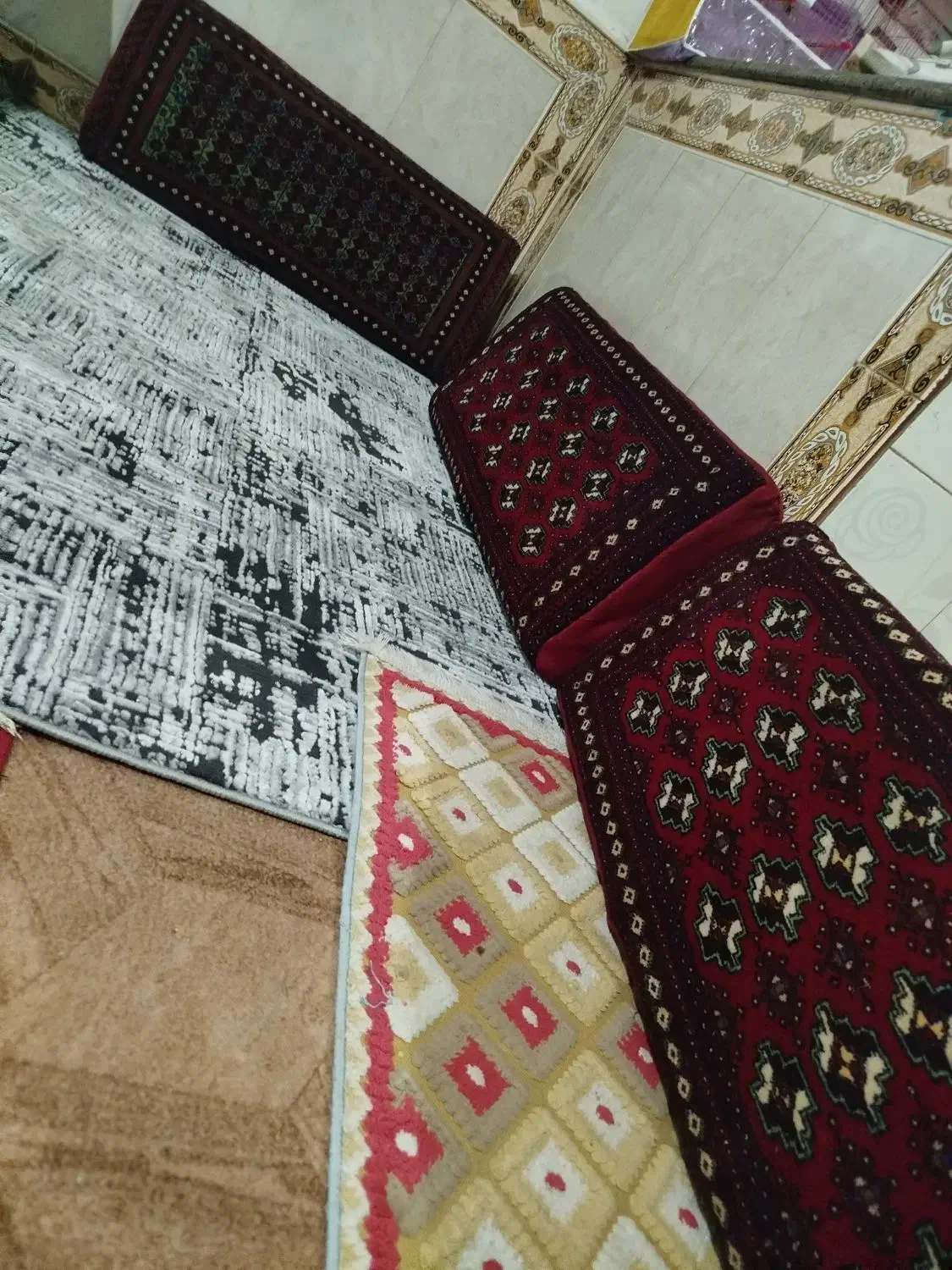 پشتی دستباف|فرش|بیرجند, |دیوار