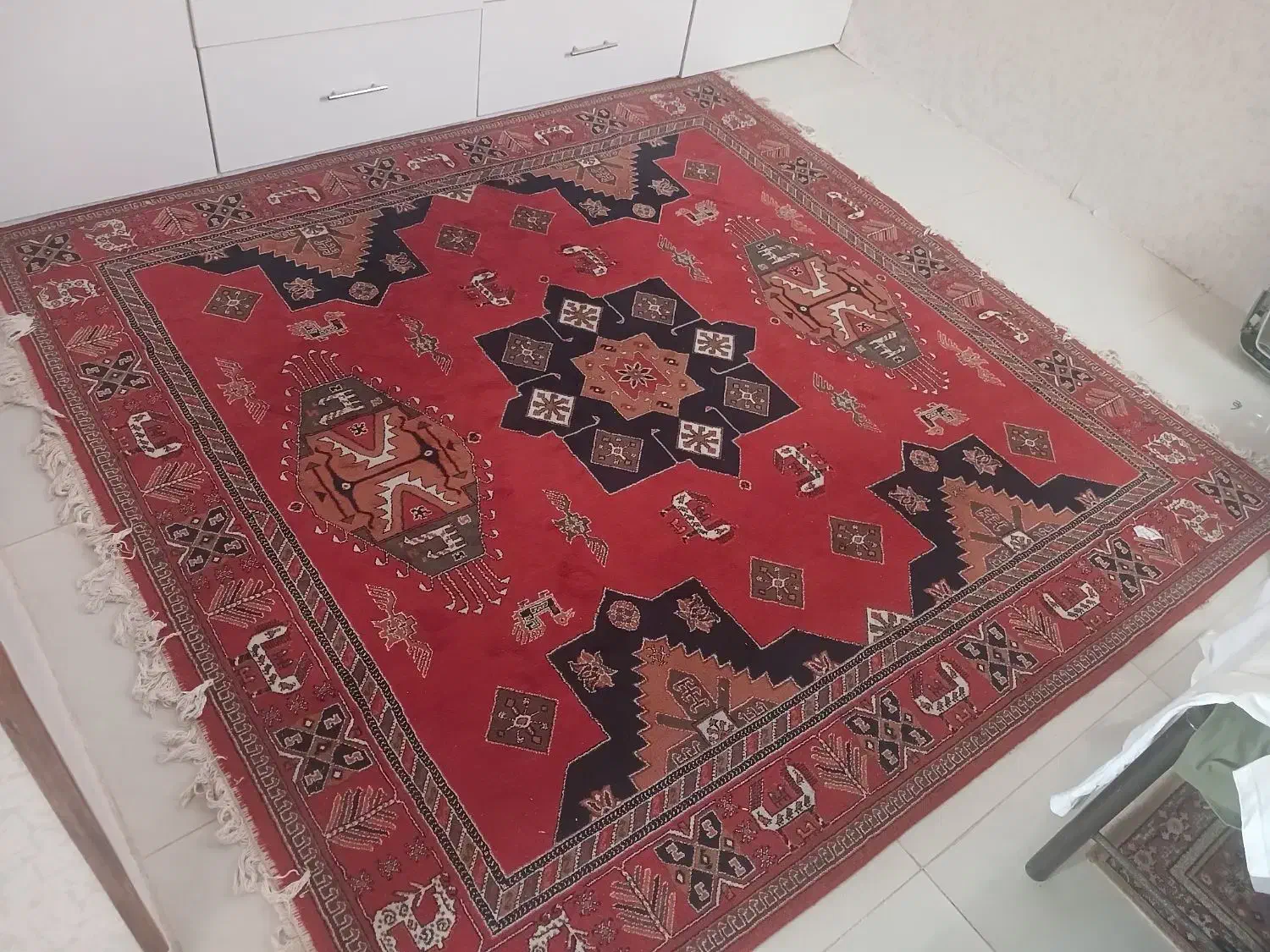 فرش کار کرده|فرش|الوند, |دیوار