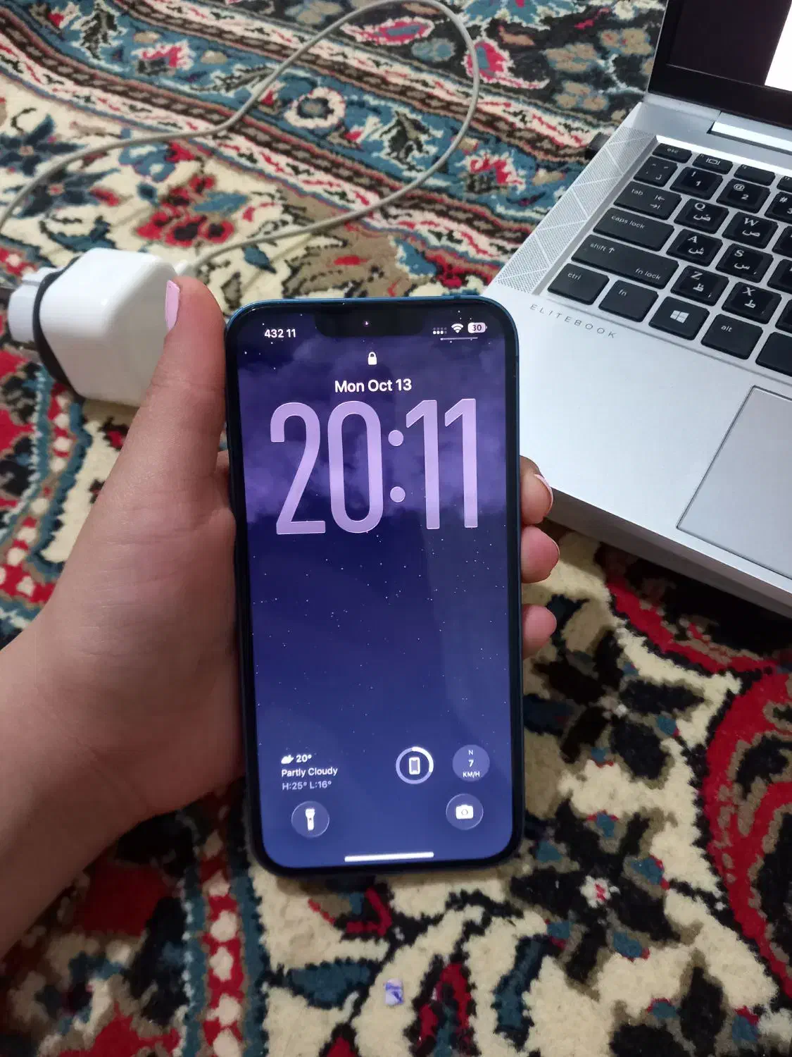 گوشی آیفن۱۳نرمال۱۲۸|موبایل|ماسال, |دیوار