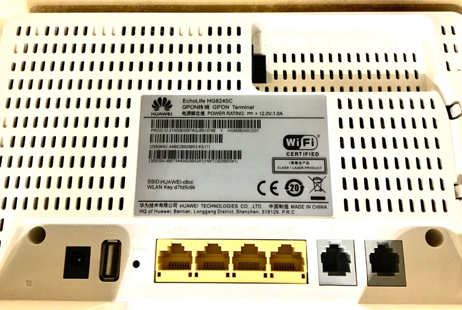 مودم فیبر نوری هوآوی مدل HG8245C|مودم و تجهیزات شبکه|تهران, پونک|دیوار