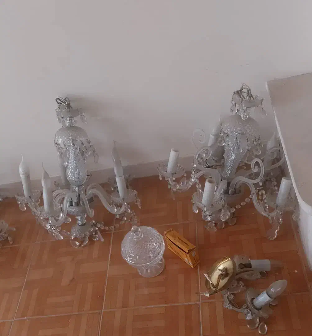 لوستر قدیمی|لوستر و چراغ آویز|مشهد, هنرستان|دیوار