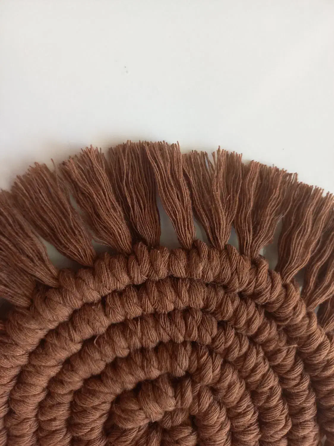 زیر لیوانی مکرومه گرد|صنایع دستی و سایر لوازم تزئینی|شیراز, درکی|دیوار