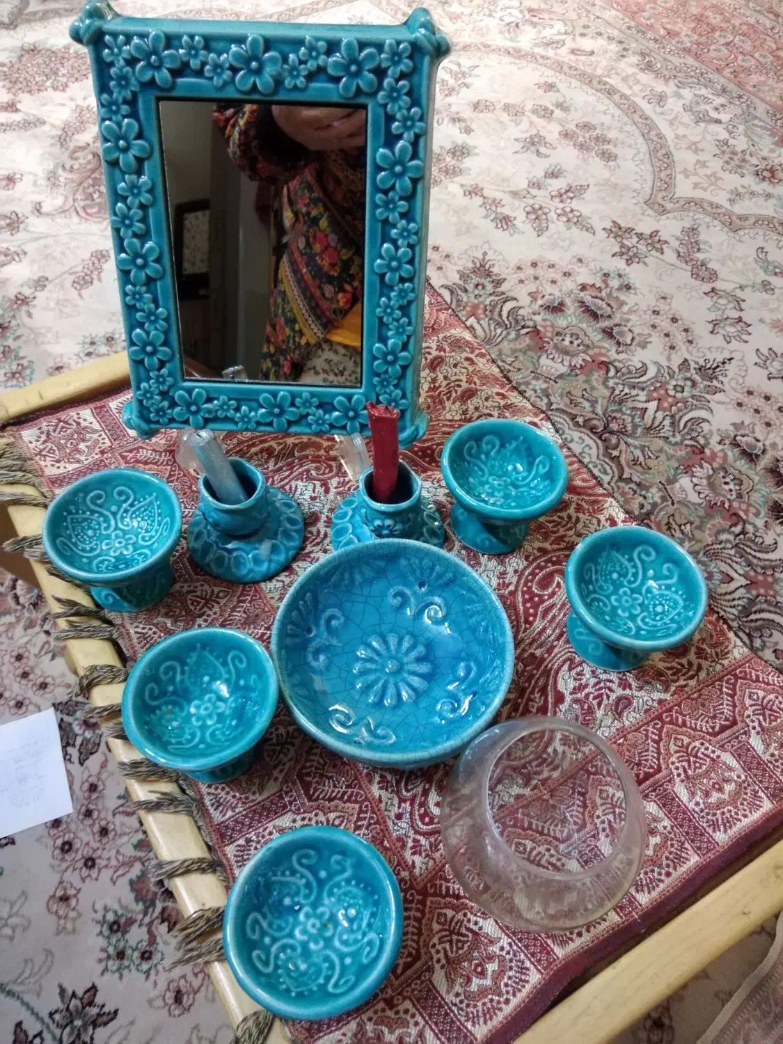 سفره هفت سین سالم وکامل|صنایع دستی و سایر لوازم تزئینی|شیراز, صاحب الزمان|دیوار