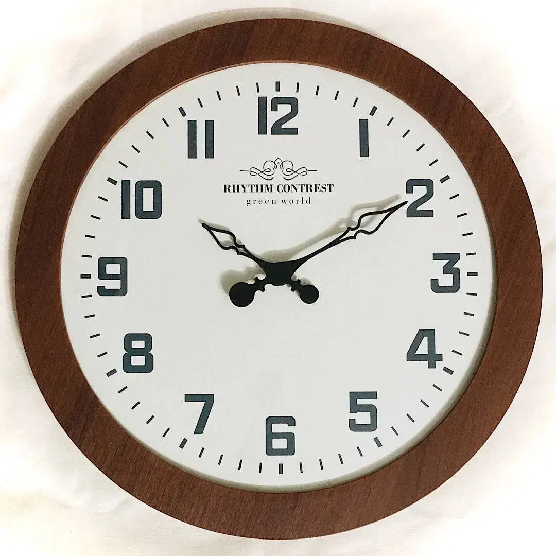 ساعت دیواری قاب چوبی آرام گرد مناسب هدیه روز مادر|ساعت دیواری و تزئینی|اشکذر, |دیوار