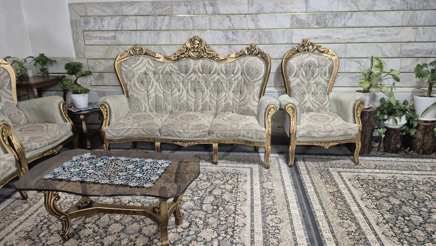 مبل سلطنتی|مبلمان خانگی و میز عسلی|داران, |دیوار