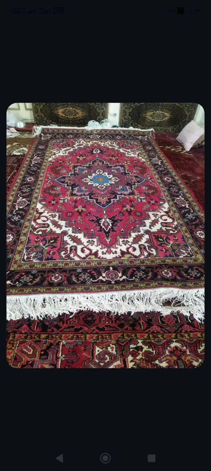 فرش دستباف 6متری تاجری بابهترین مصالح تضمینی|فرش|بستان آباد, |دیوار