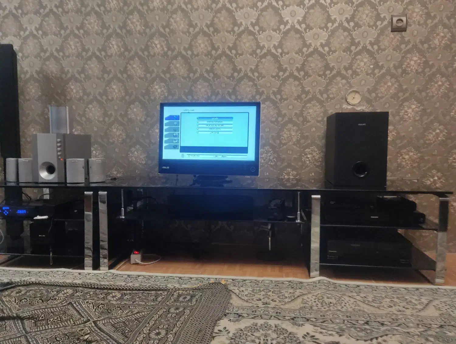 زیر تلویزیونی ایتالیایی 2 تکه|میز تلویزیون|همدان, |دیوار