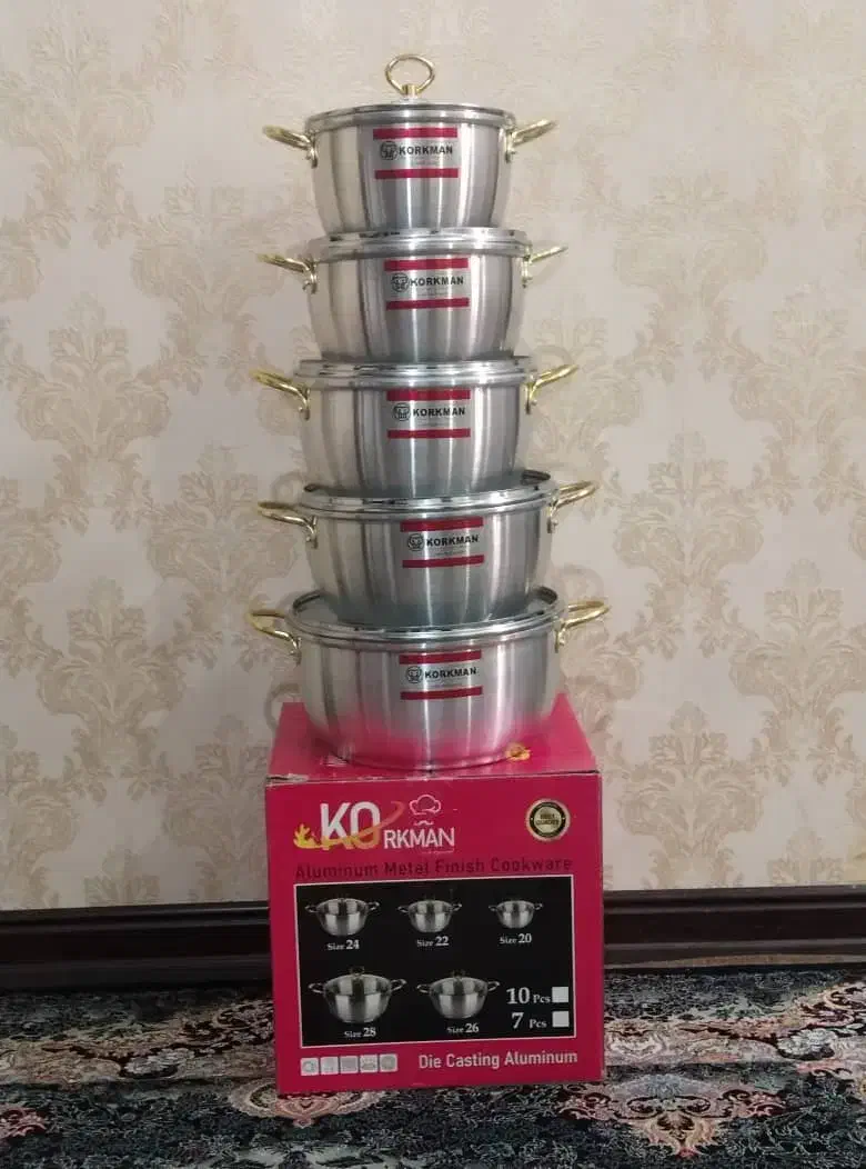 سرویس قابلمه ده پارچه روحی جنس اعلا|ظروف پختوپز|شادگان, |دیوار