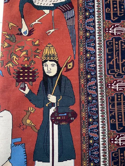 فرش دستباف ترکمن عتیقه|فرش|اصفهان, بوستان آینه خانه|دیوار