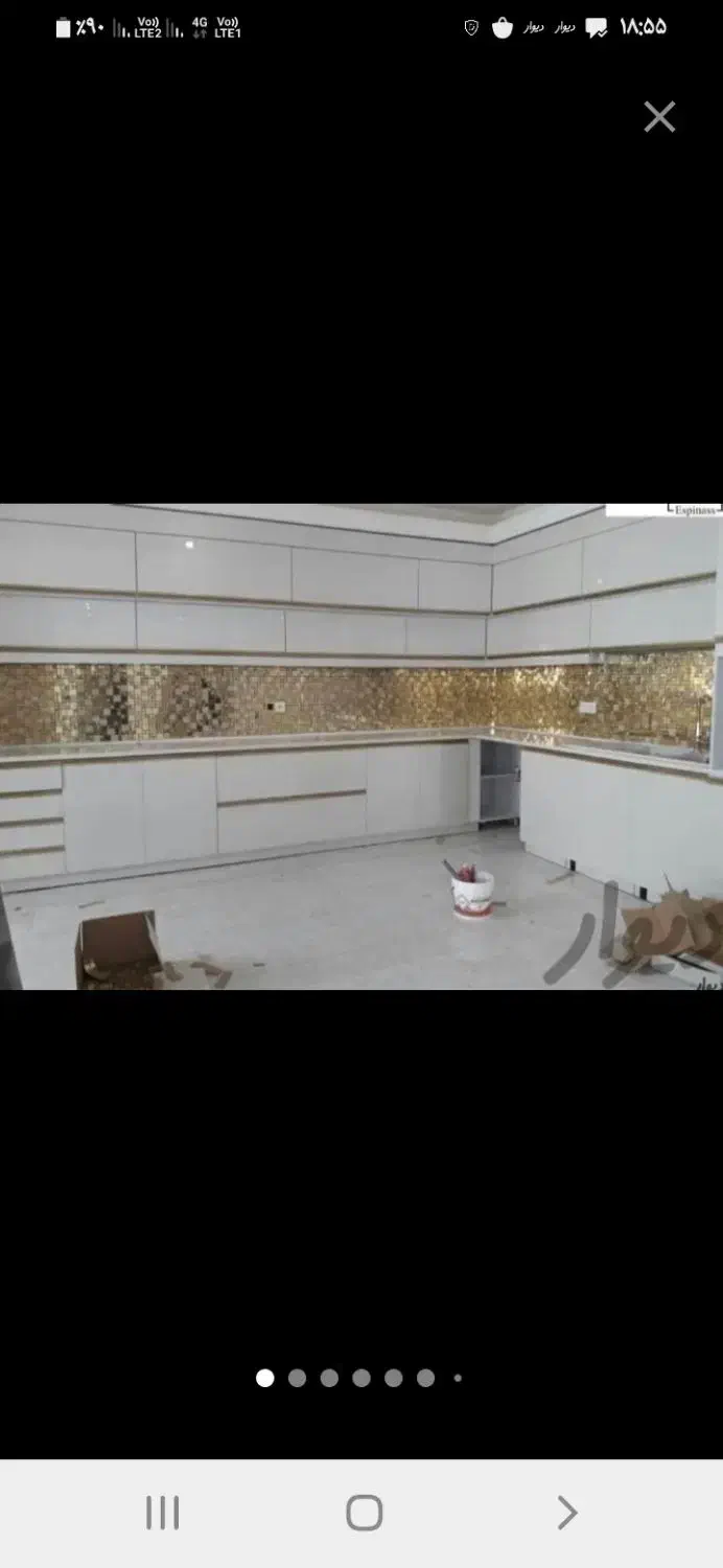 کاشیکاری کاشی کاری موزاییک قرنیز بین کابینتی|خدمات پیشه و مهارت|نیشابور, شهرک فرهنگیان|دیوار