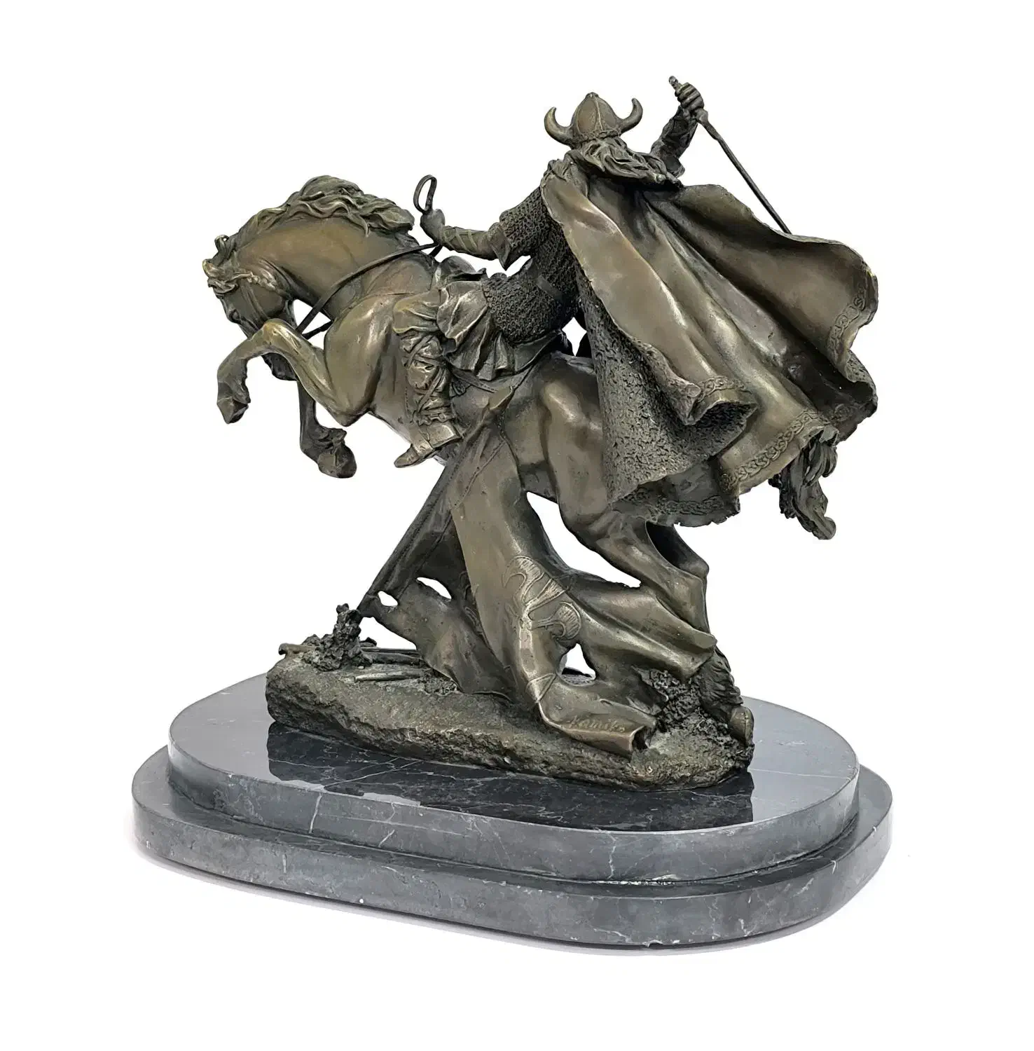 مجسمه برنزی جنگجوی قرون وسطایی|مجسمه، تندیس، ماکت|مشهد, آزادشهر|دیوار