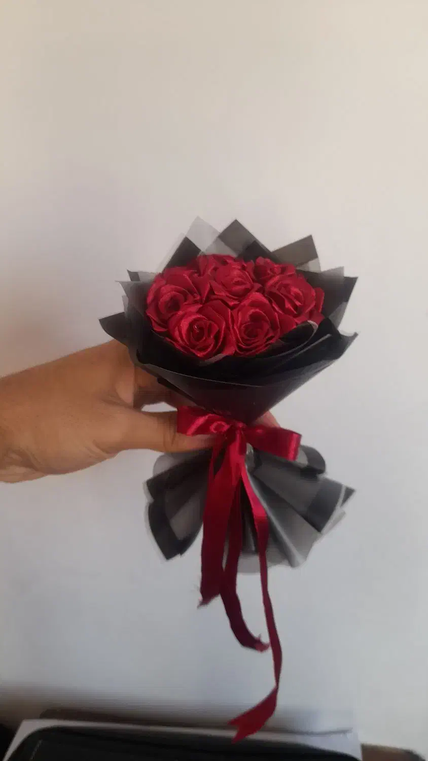 دسته گل روبانی|گل مصنوعی|بجنورد, |دیوار