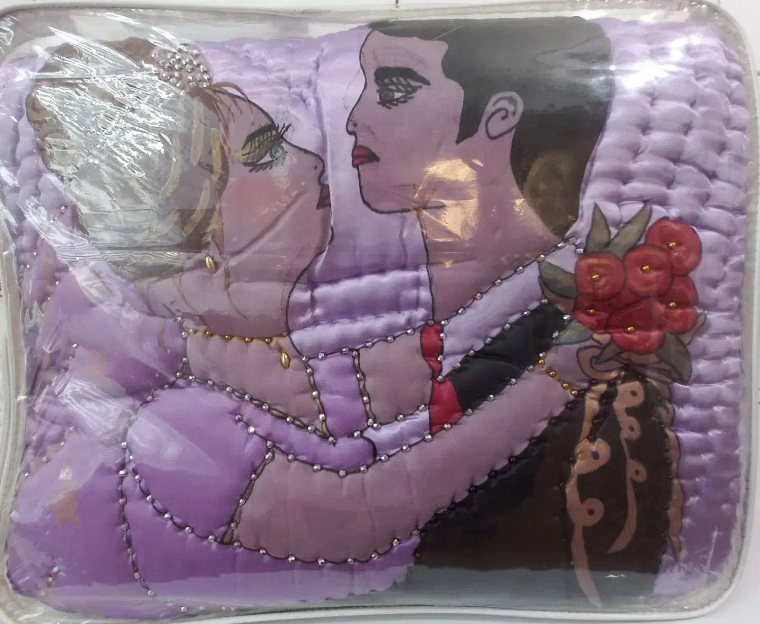 لحاف دونفره طرح عروس و داماد آکبند فروشی|رختخواب، بالش، پتو|میانه, |دیوار