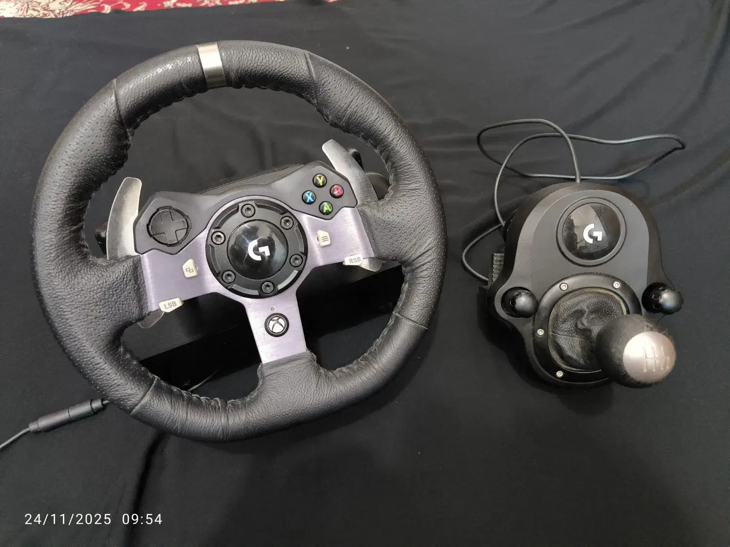 فرمان بازی Logitech g920 + دنده(shifter)|کنسول، بازی ویدئویی و آنلاین|مرند, |دیوار