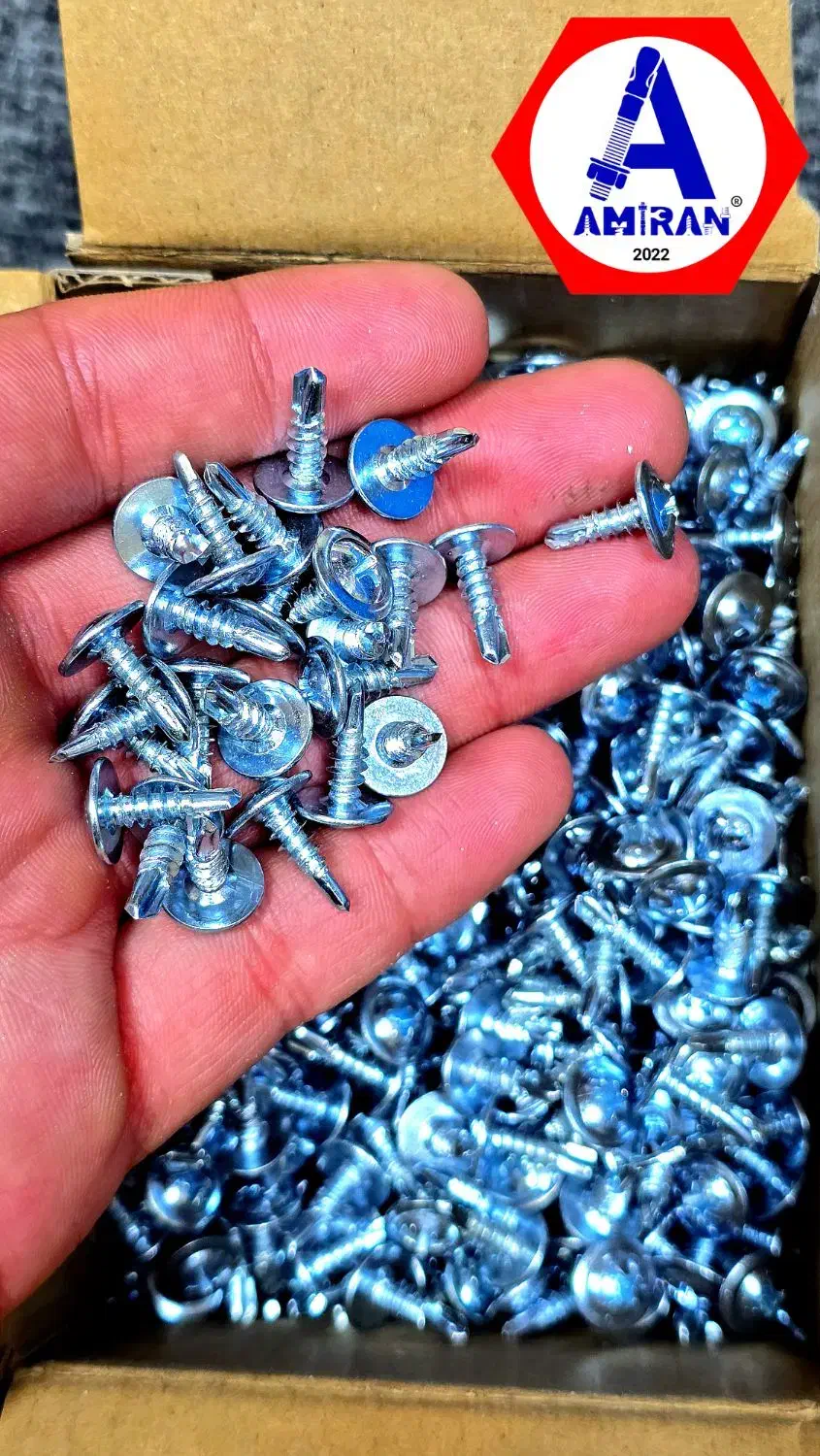 پیچ سرمته واشردارتابلوسازی ورق گالوانیزه کانال ساز|عمده‌فروشی|مشهد, کوشش|دیوار