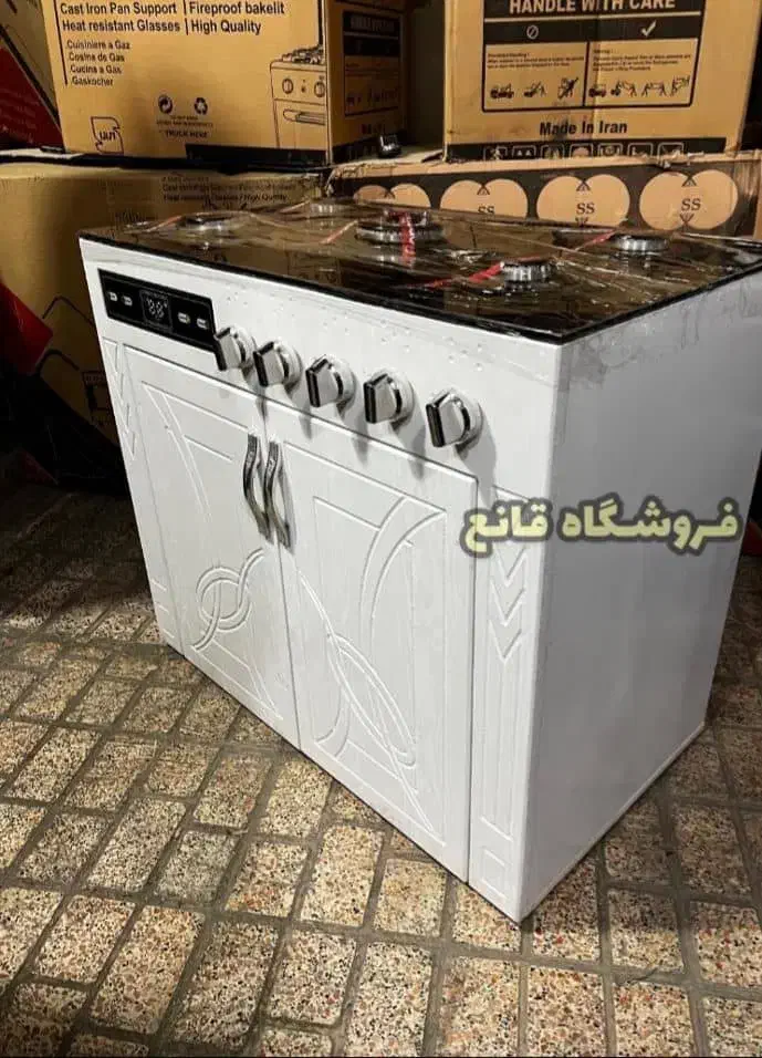 اجاق گاز طرح فر ام دی اف چوبی ۵ شعله|اجاق گاز و لوازم برقی پخت‌وپز|تهران, آذربایجان|دیوار