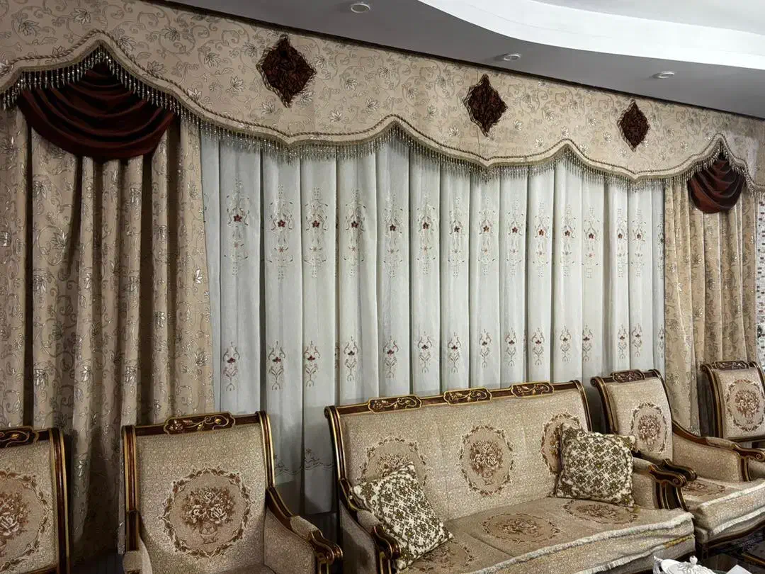 فروش پرده پذیرایی|پرده، رانر، رومیزی|سمنان, |دیوار