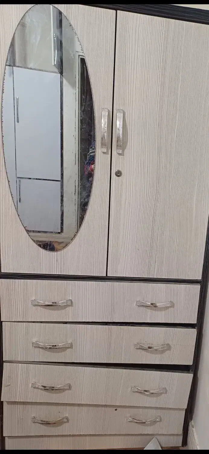 کمد و تخت کودک با تشک|تخت و سرویس خواب|یاسوج, |دیوار