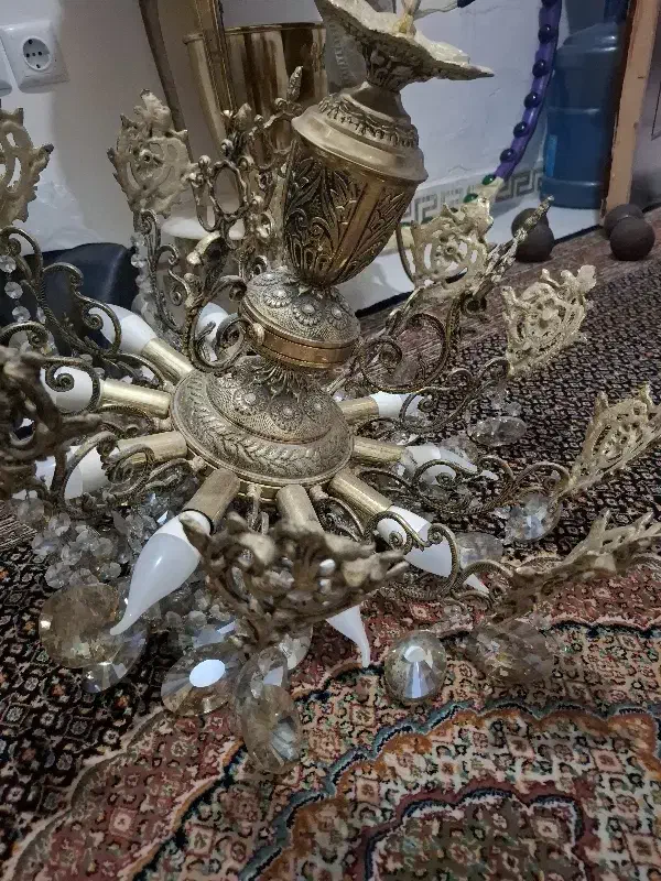 لوستر ده شعله|لوستر و چراغ آویز|رباط‌کریم, رباط‌کریم|دیوار