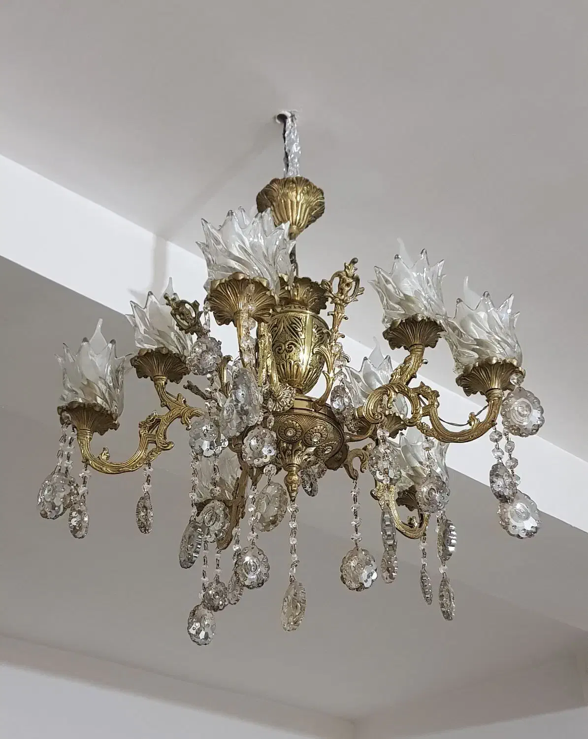 لوستر تمام برنج|لوستر و چراغ آویز|چهاردانگه (تهران), |دیوار