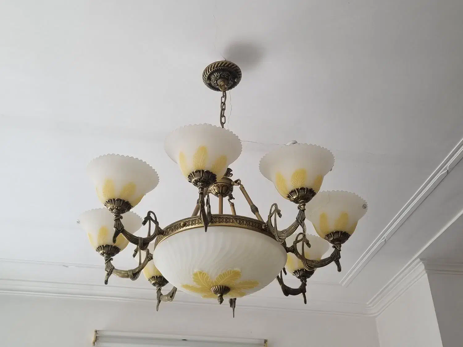 لوستر برنز|لوستر و چراغ آویز|یزد, |دیوار