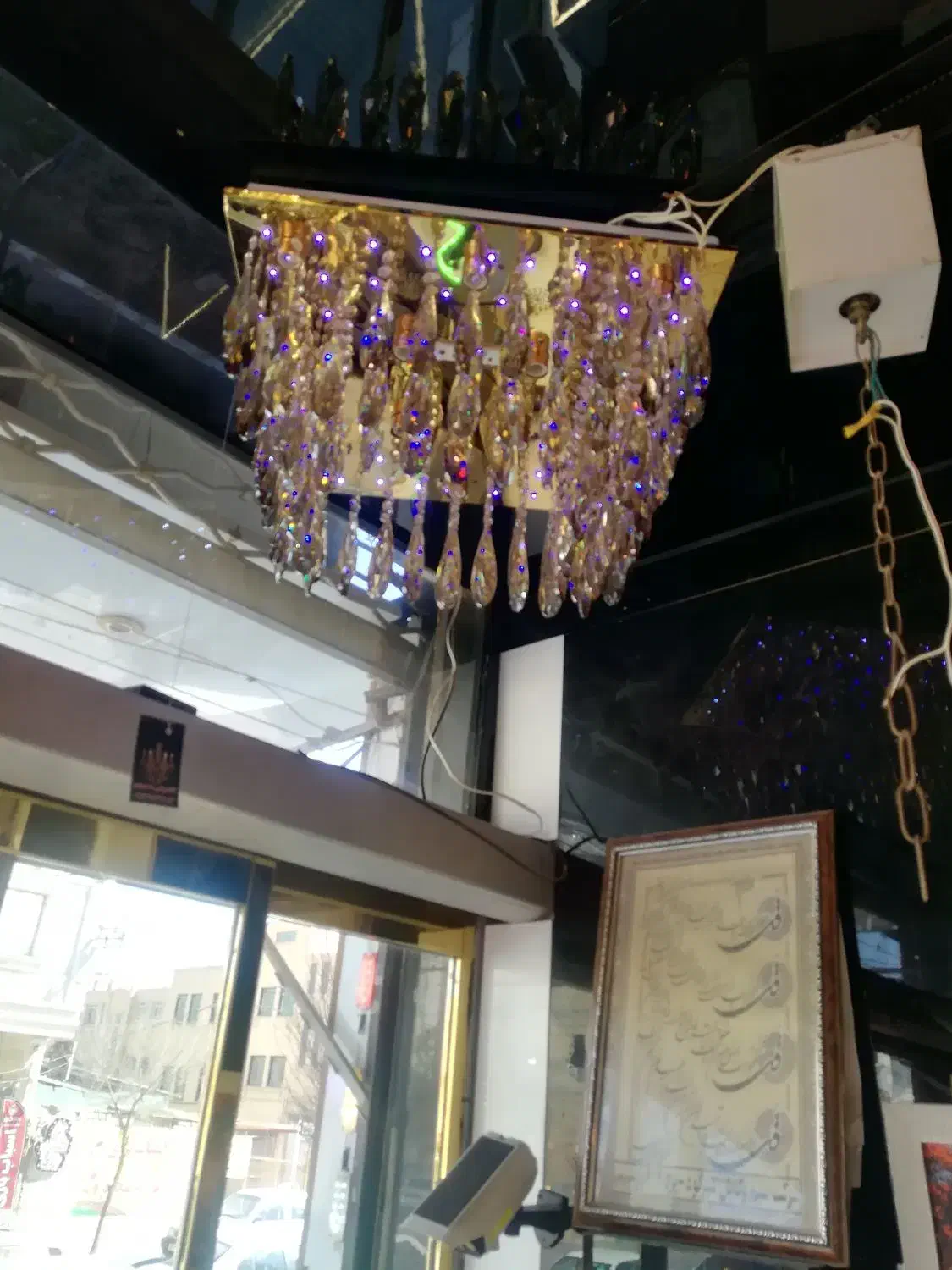 لوستر|لوستر و چراغ آویز|یزد, |دیوار