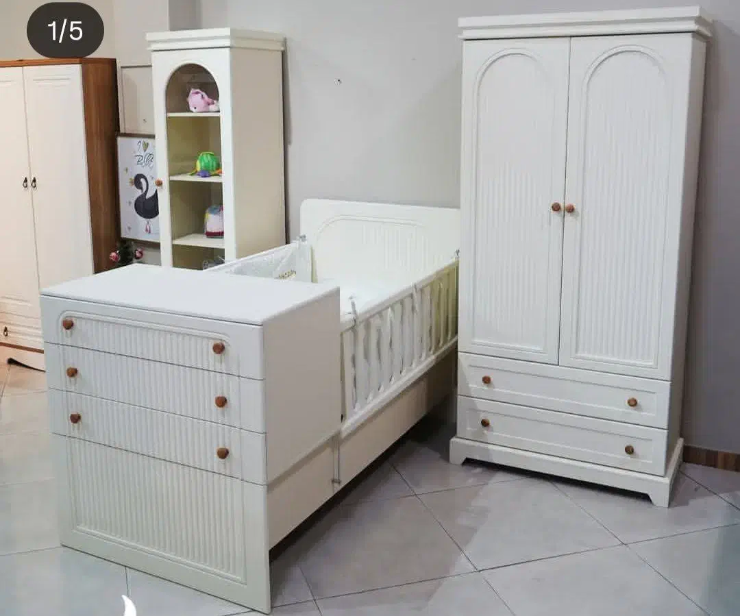 سرویس خواب نوزاد و نوجوان|تخت و صندلی بچه|وحیدیه, |دیوار