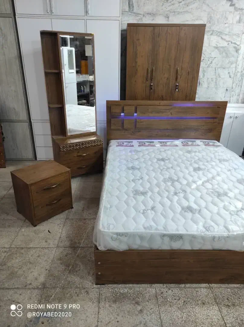تختخواب دونفره مدل پازلی|تخت و سرویس خواب|خمینیشهر, |دیوار