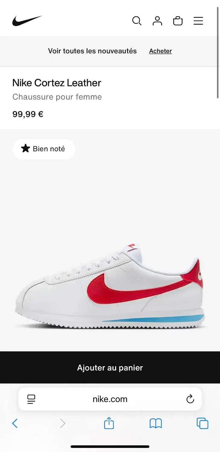 کتونی اورجینال سفید نایک|کیف، کفش، کمربند|محمدشهر, محمدشهر|دیوار