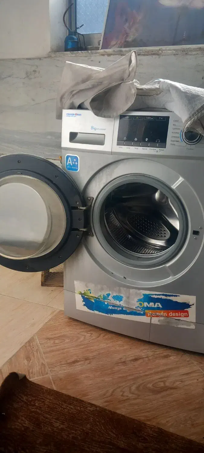 لباسشویی پاکشوما ۸کیلویی اتومات|ماشین لباسشویی و خشککن لباس|سورک, |دیوار