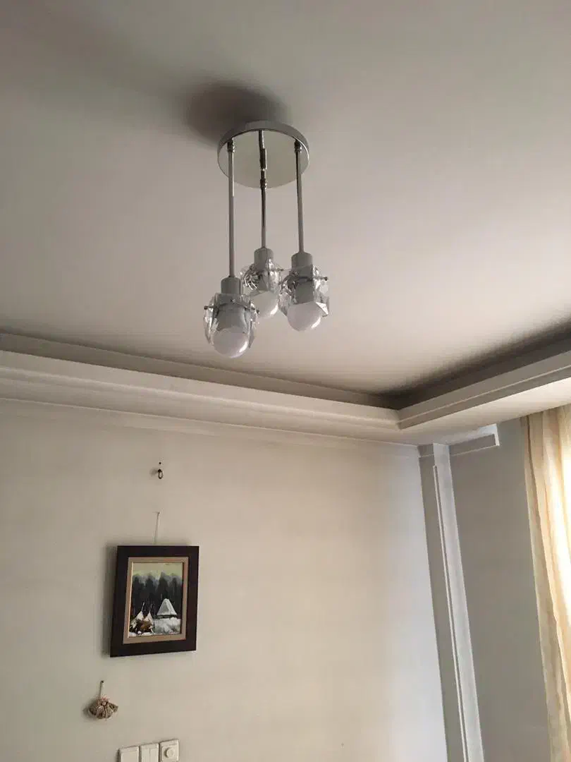 لوستر راهرو و اتاق خواب کریستالی|لوستر و چراغ آویز|تهران, اختیاریه|دیوار