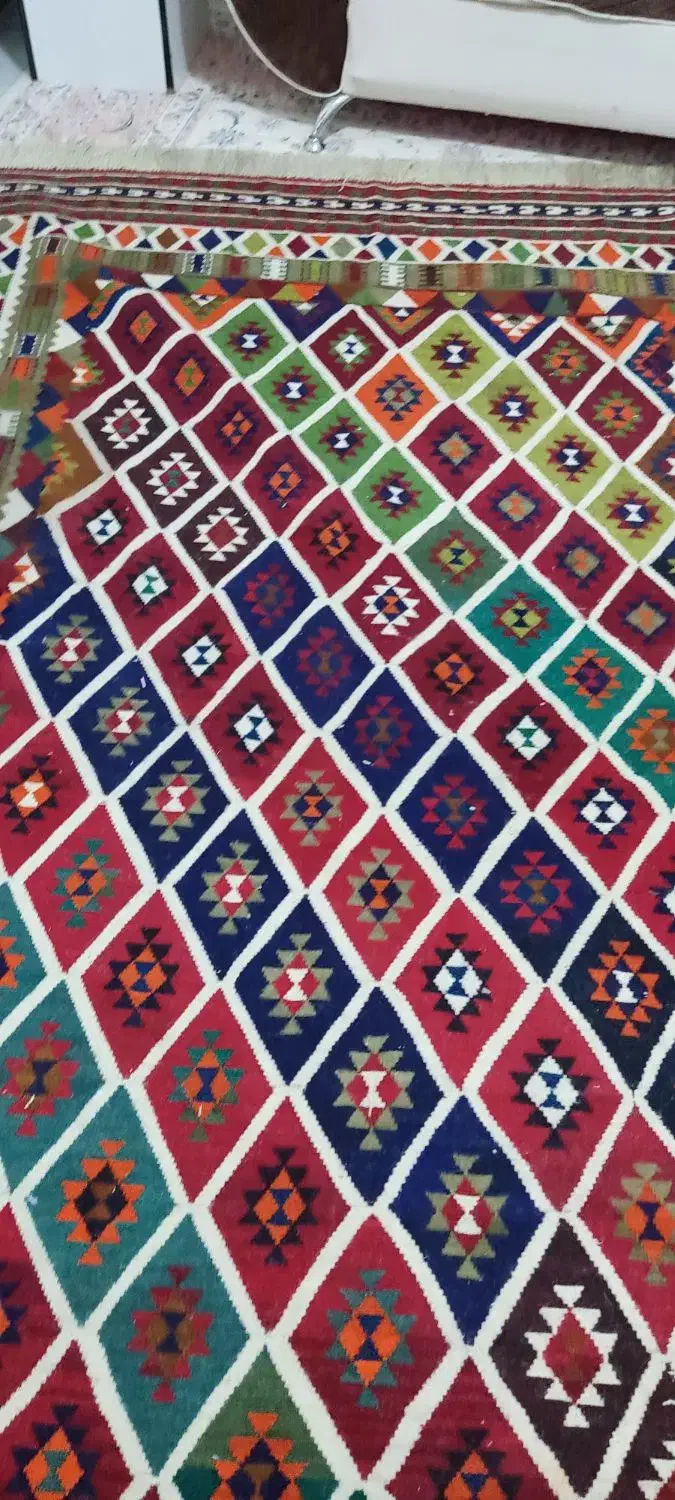 گلیم دست باف|گلیم، جاجیم، گبه|شیراز, سجادیه|دیوار