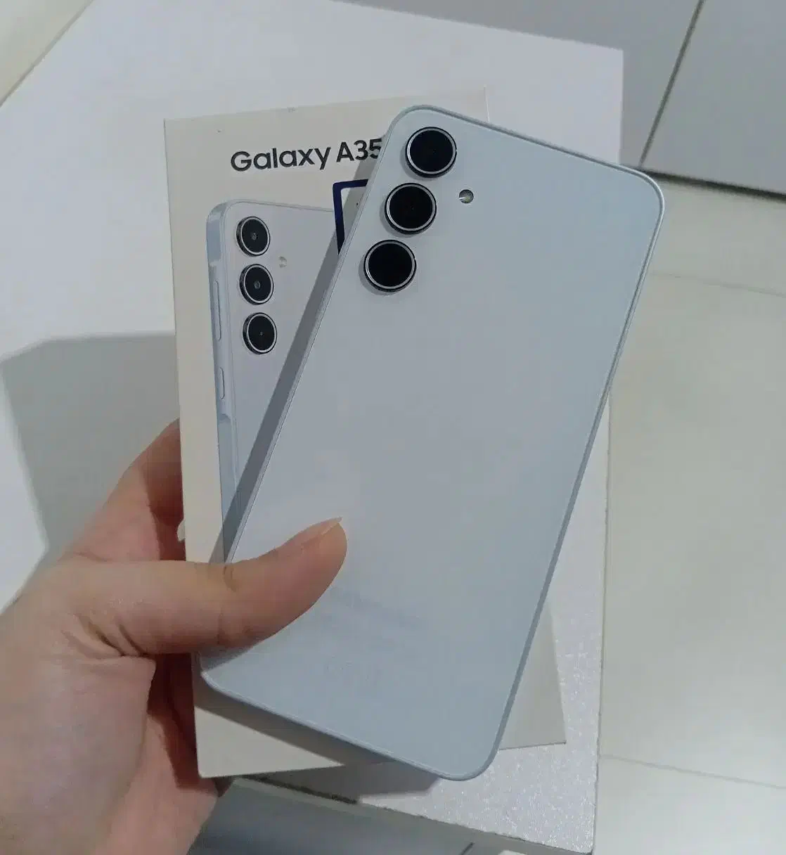 گوشی A35 تمیز، ۹ ماه استفاده + جعبه اصلی+ ۵ گارد|موبایل|رشت, سلیمانداراب|دیوار