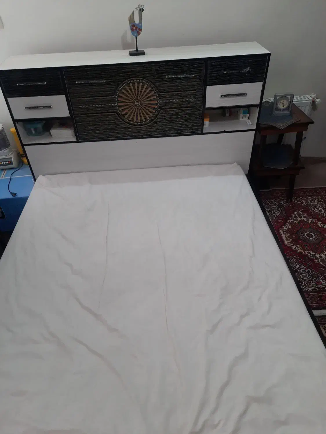 تختخواب چوبی دونفره|تخت و سرویس خواب|زنجان, |دیوار