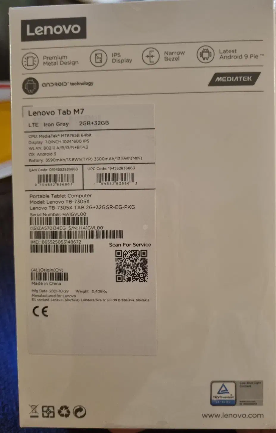 تبلت لنوو M7 Lenovo|تبلت|تهران, مهران (سیدخندان)|دیوار