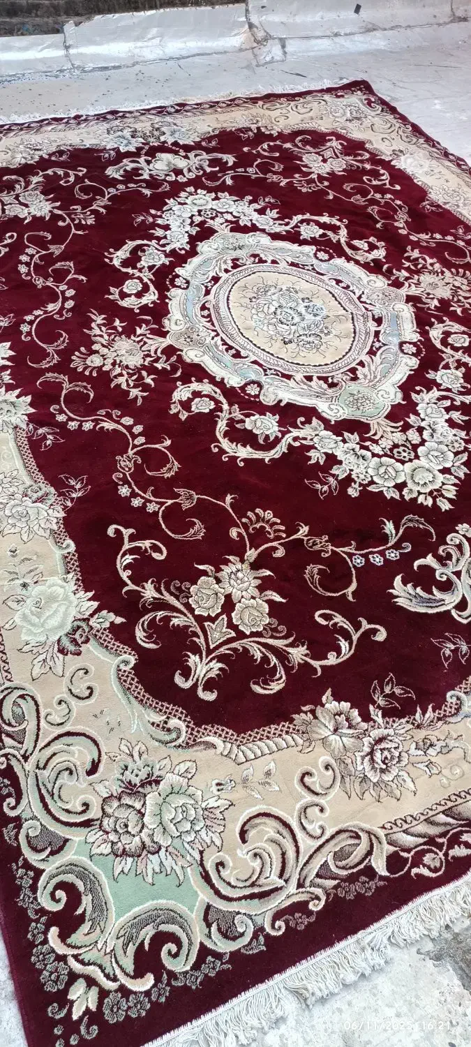 فرش ۱۲متری هفصد شانه زرشکی دو تخته|فرش|پاکدشت, پاکدشت (مامازند)|دیوار