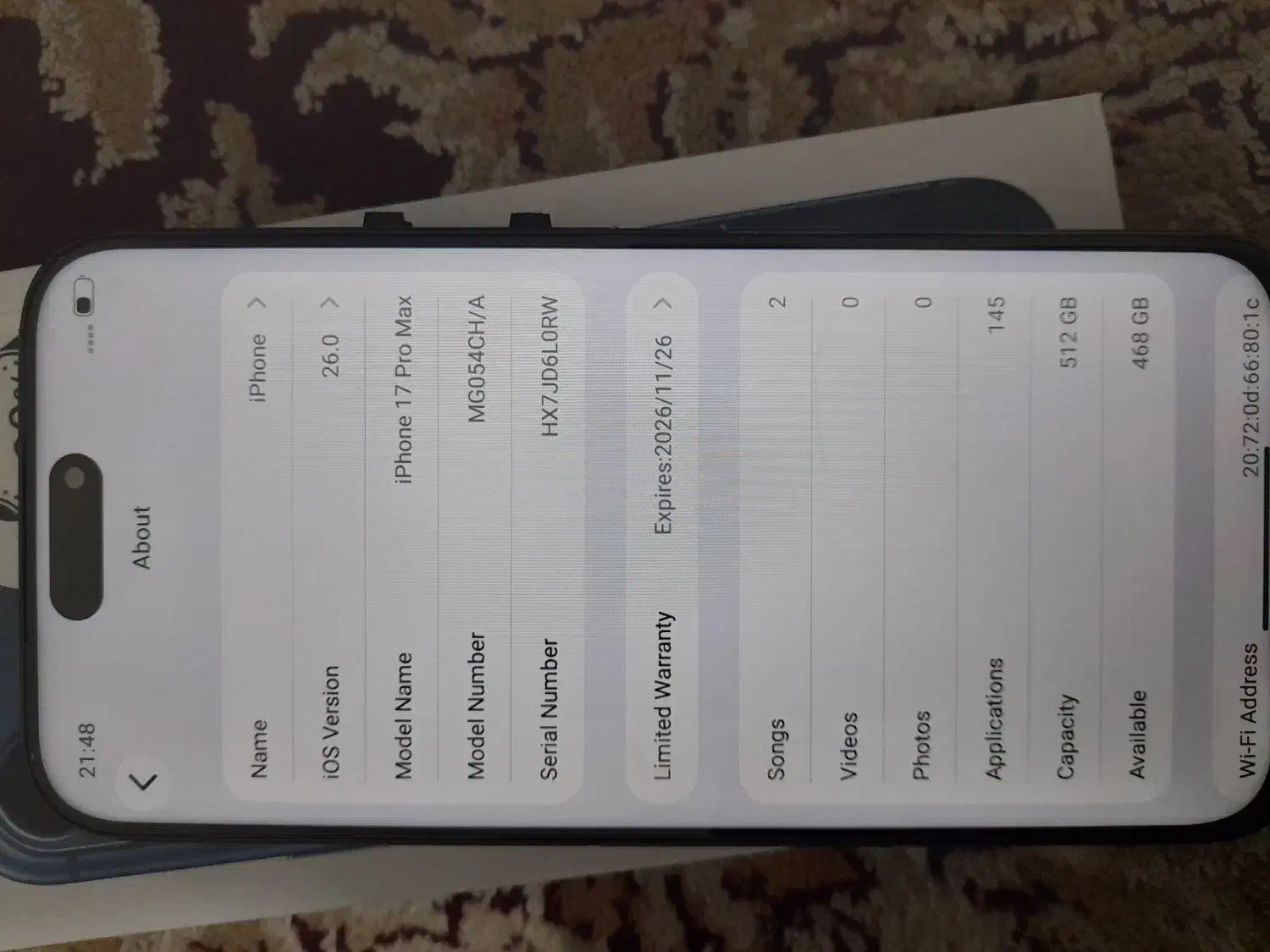 گوشی آیفون ۱۷ پرومکس سوپرکپی|موبایل|مشهد, شهید قربانی|دیوار