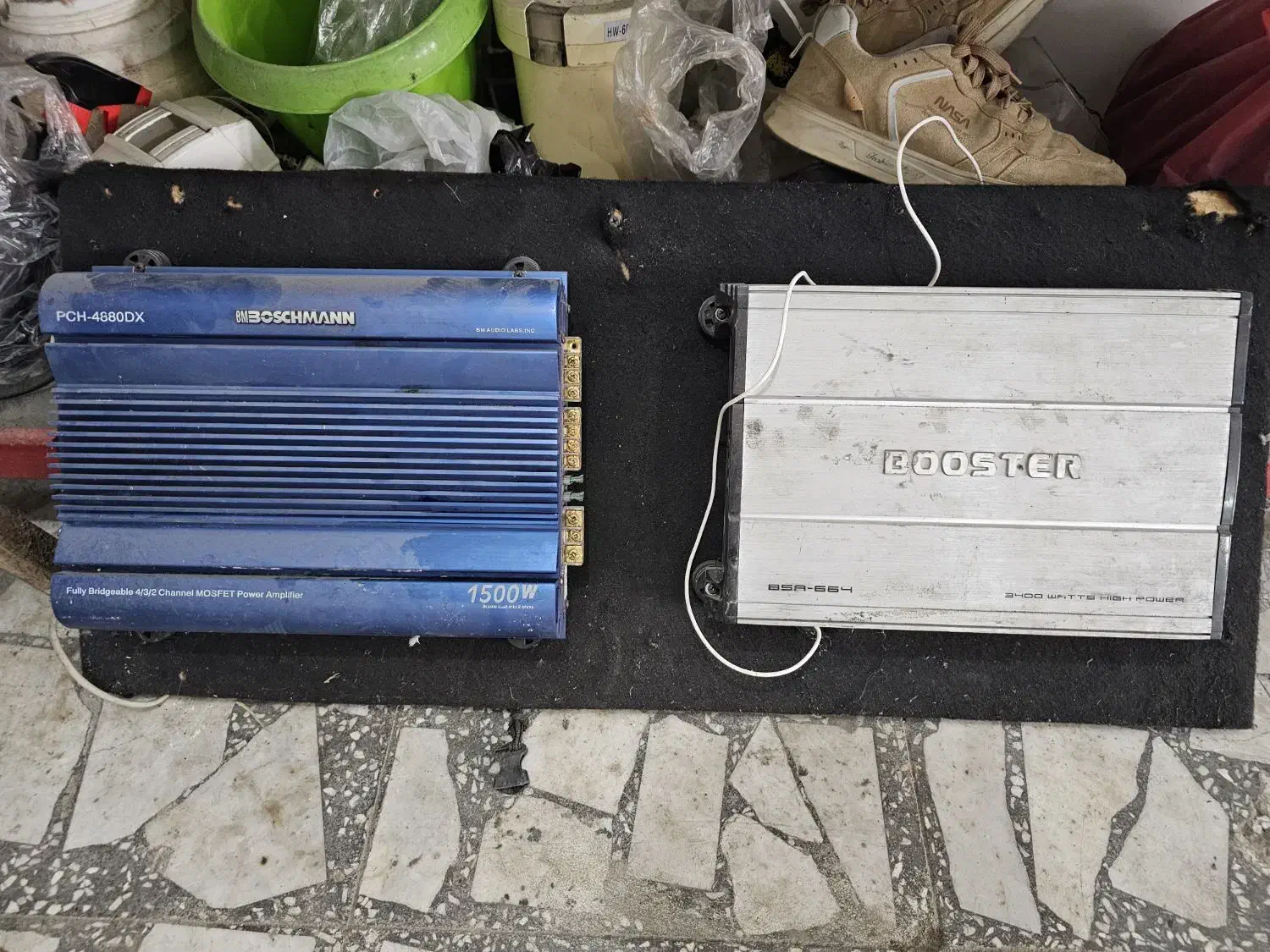 ۲عدد آمپلی فایر چهار کانال و ۴عدد باند میدرنج|صوتی و تصویری|نور, |دیوار