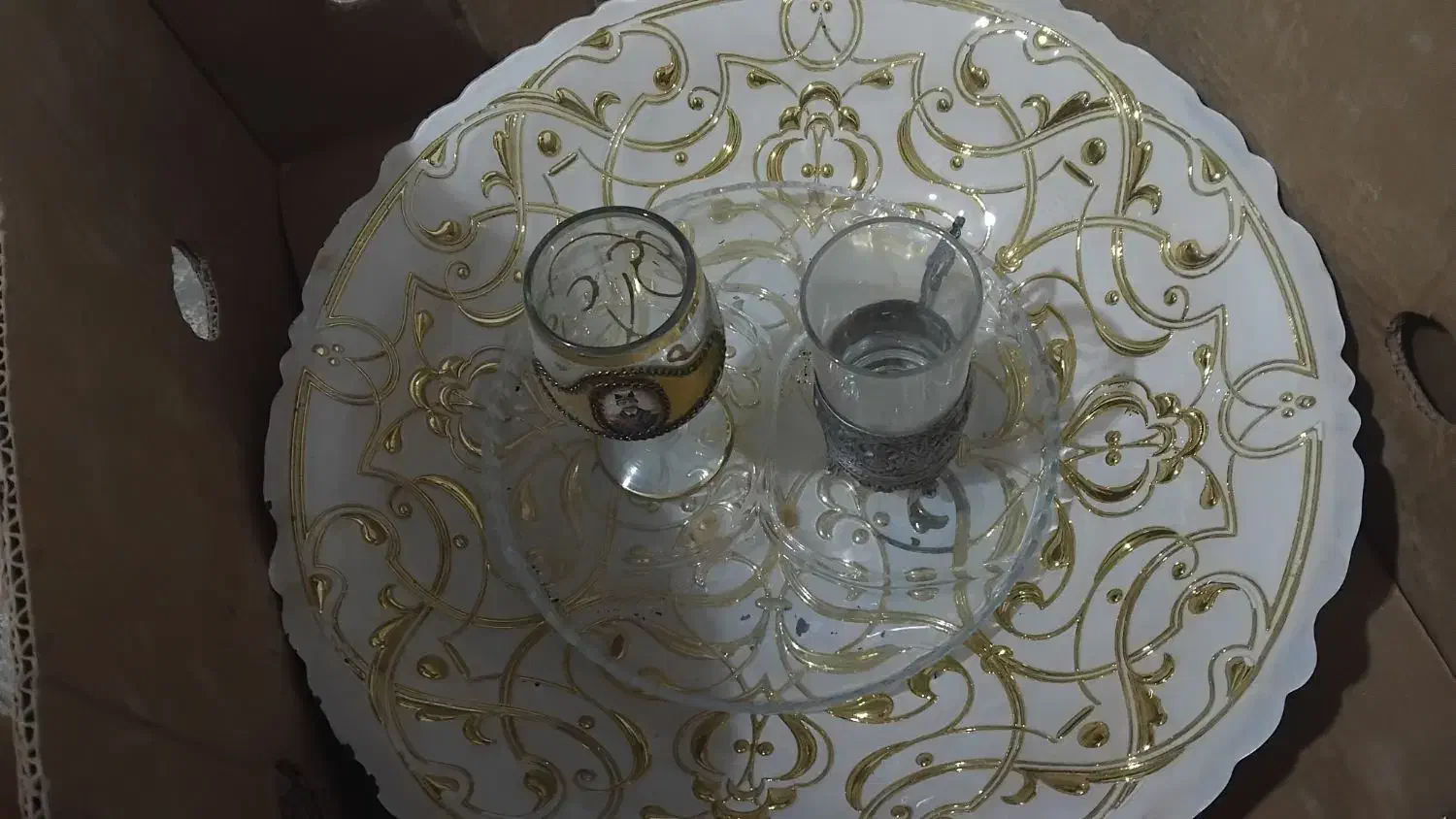 ظرف کریستال قدیمی مارک|حراج|نیشابور, شهرک جانبازان|دیوار