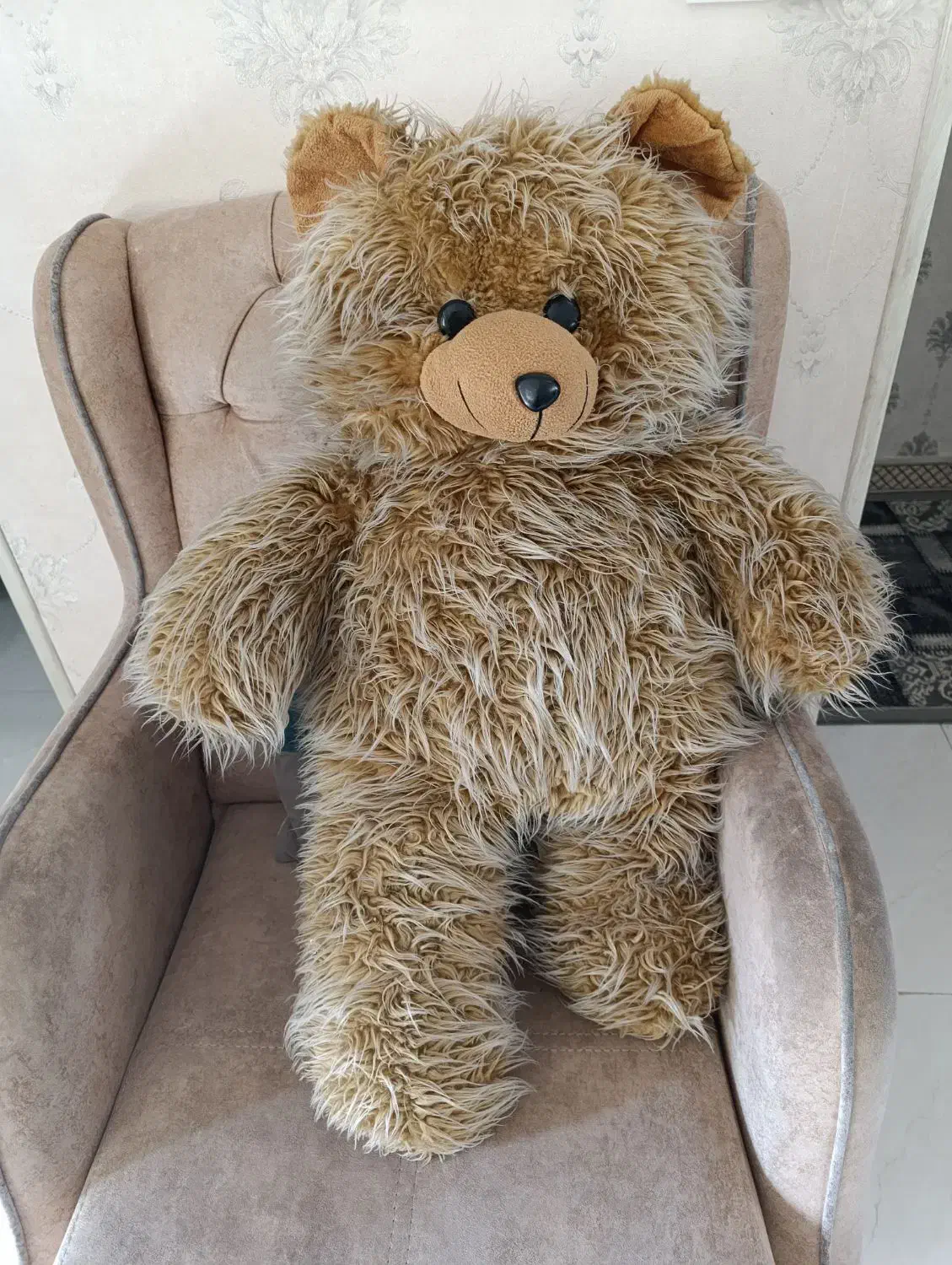 خرس قهوه ای سفید یک متری|اسباب‌بازی بچه|آمل, |دیوار